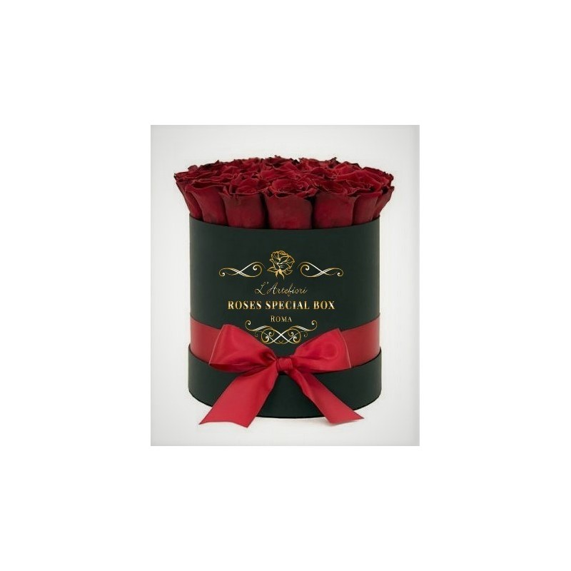 15 Roses rouges dans une boîte, dans les moments de bonheur inoubliables!