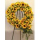Grande corona di girasoli
