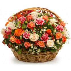 cesto di fiori