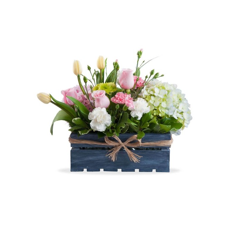 Mix of wooden flowers