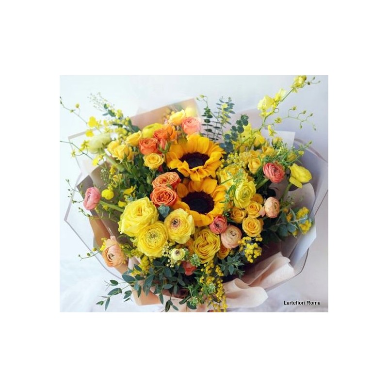 Girasoli e fiori di campo