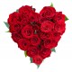 The heart of 21 red roses