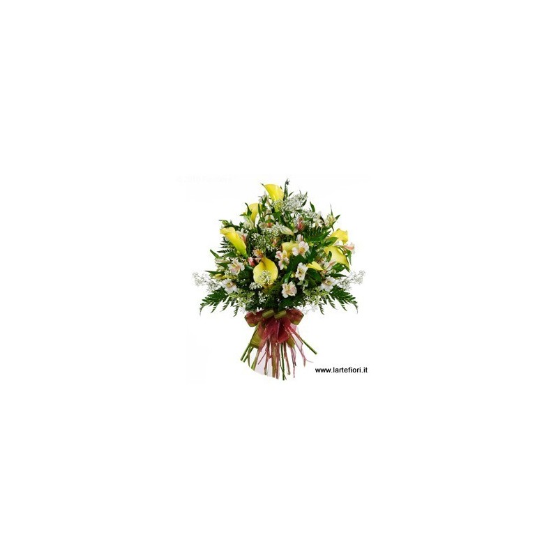 Funeral bouquet with light tones