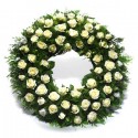 Crown medium-large white roses