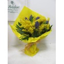  Le parfum des Jacinthes, bleu, branches de mimosa
