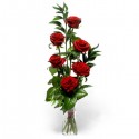 6 Rosas rojas en la casilla 