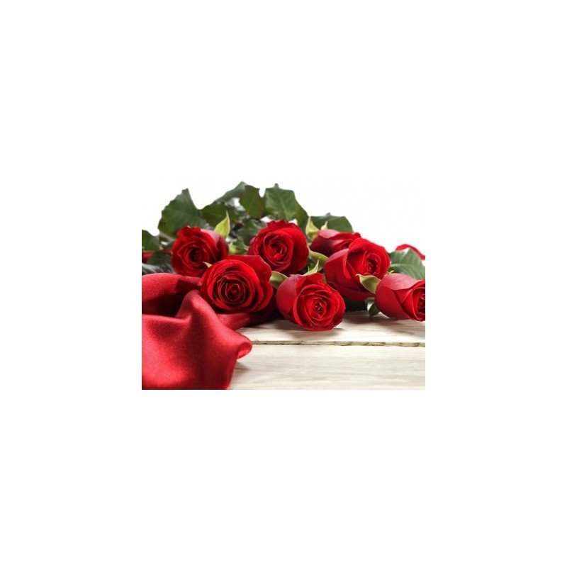 9 Rose rosse in confezione 