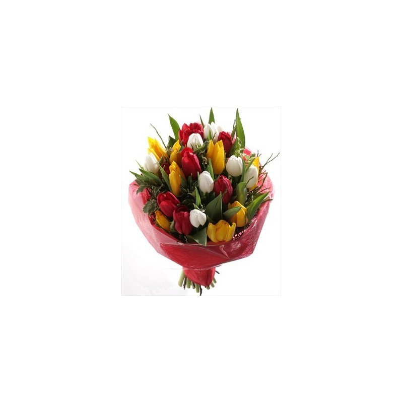 Ramo de tulipanes de colores