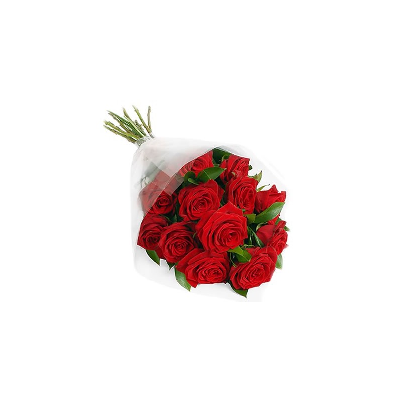 12rose rouge dans le package