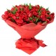  Bouquet di 100 tulipani rossi  